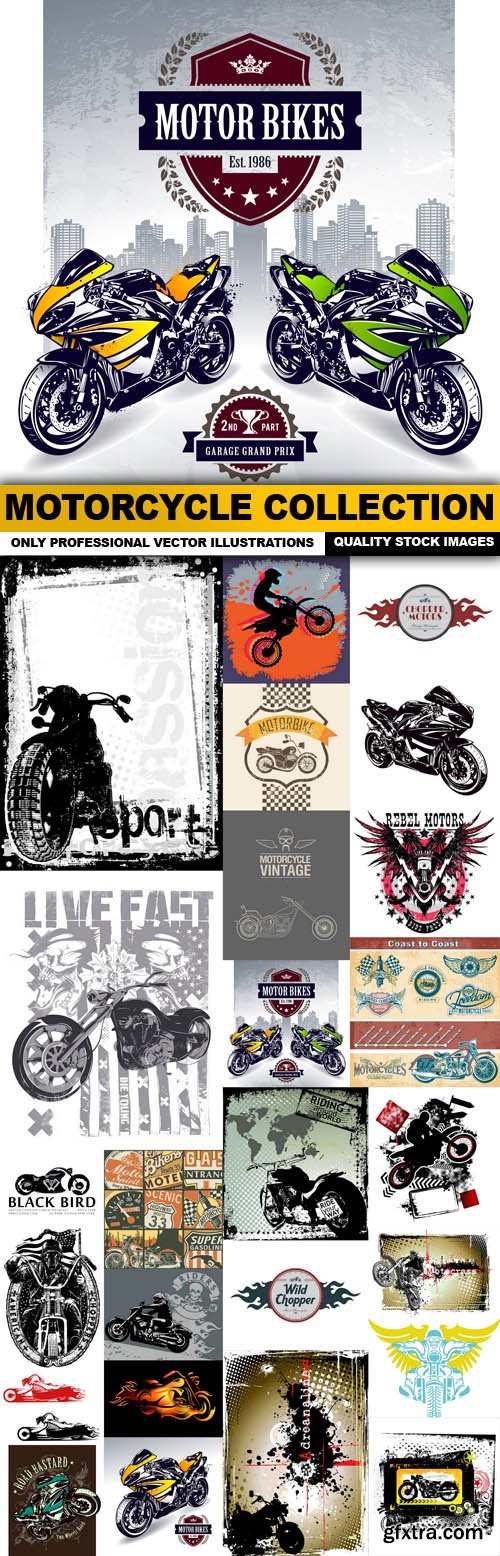 Motorcycle Collection - 25 Vector