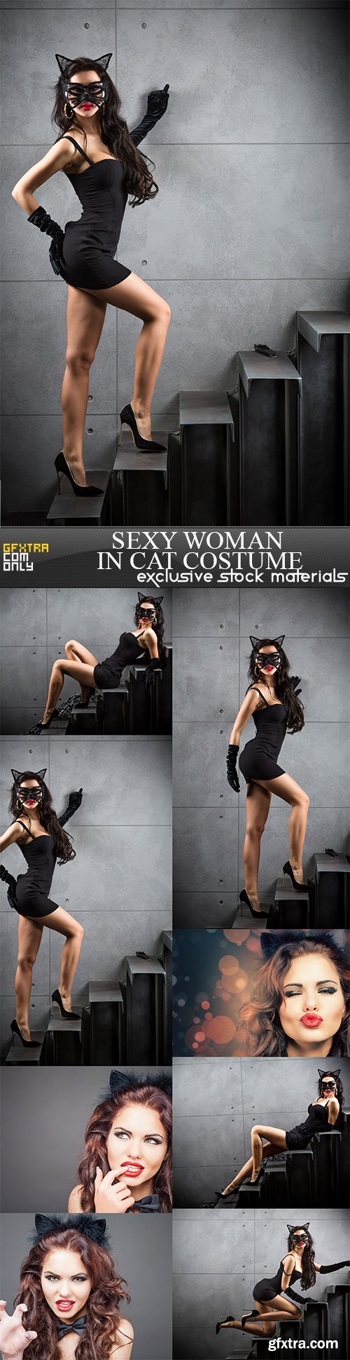 Sexy woman in cat costume, 8 x UHQ JPEG