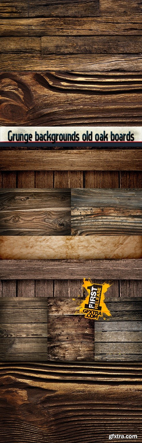 Grunge backgrounds old oak boards