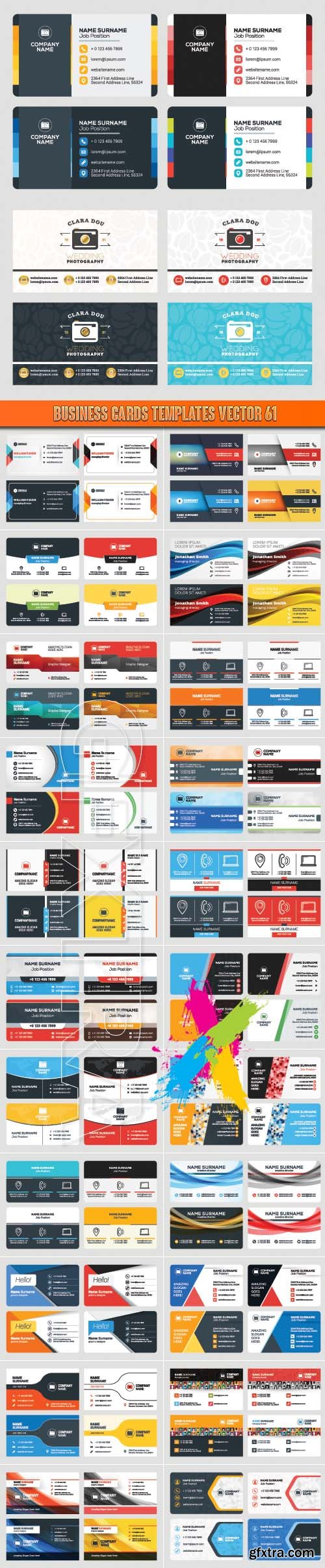 Business Cards Templates vector 61