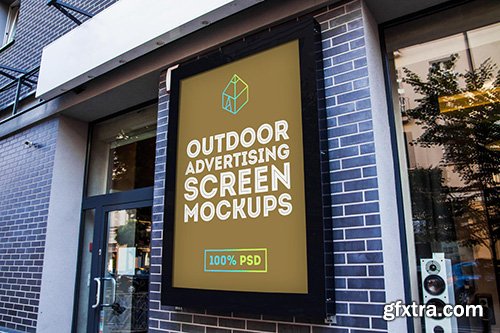 PSD Mock-Up - Outdoor Advertising Screen - May 2016
