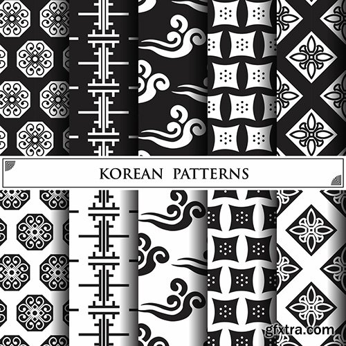 EPS Vector Pattetns - Abstract Seamless Korean