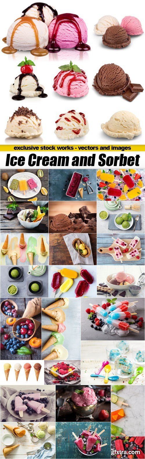 Ice Cream and Sorbet - 25xUHQ JPEG