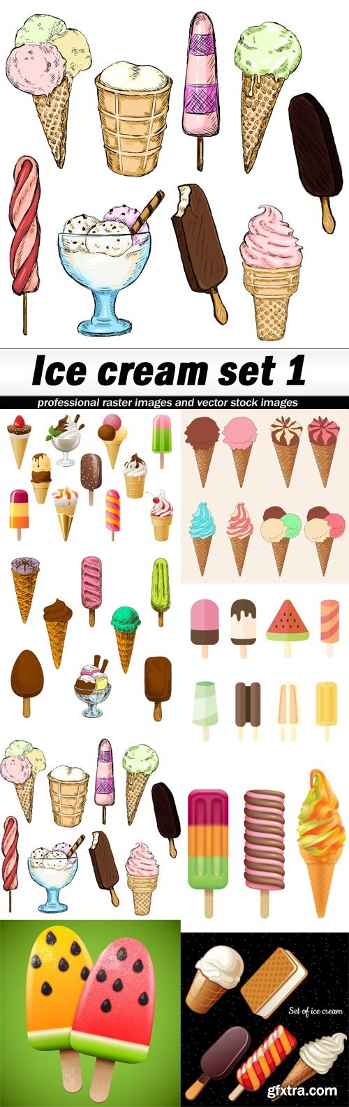Ice cream set 1-8xEPS