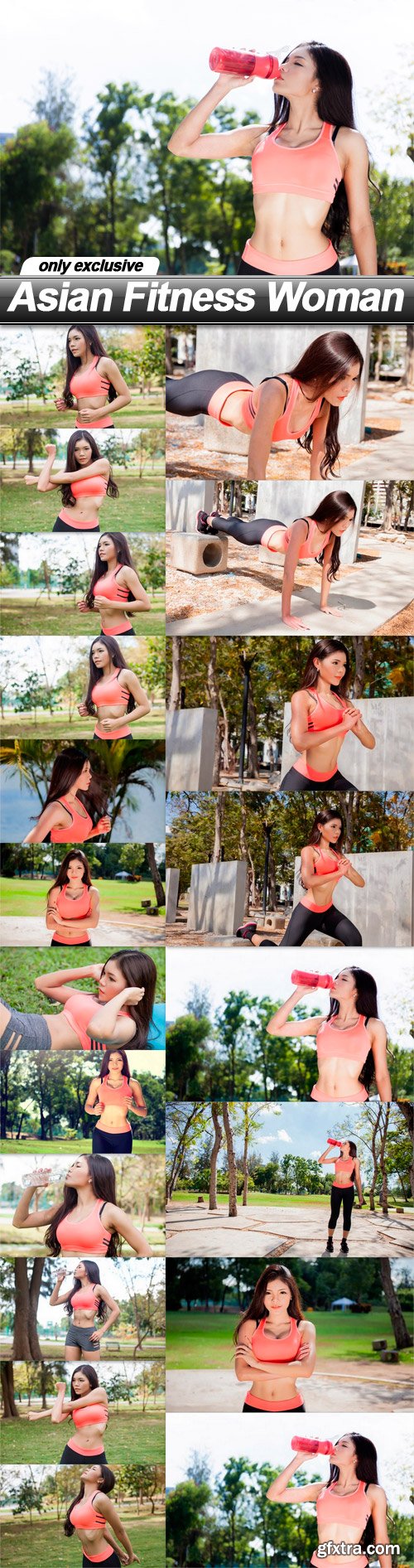 Asian Fitness Woman - 20 UHQ JPEG
