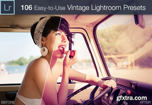Vintage Lightroom Presets Collection 106 Elegant Presets from 4 Sets