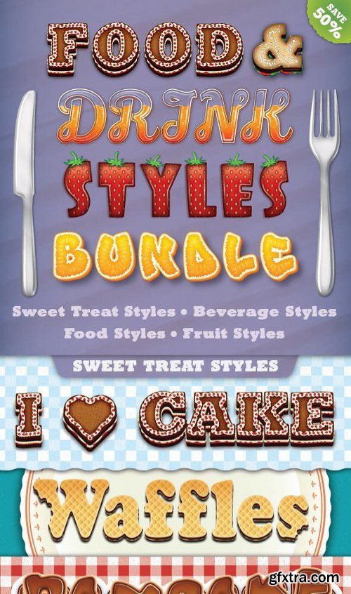 GraphicRiver Food and Drink Styles Bundle 12286206