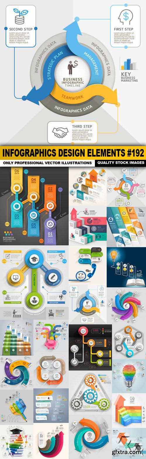 Infographics Design Elements #192 - 25 Vector