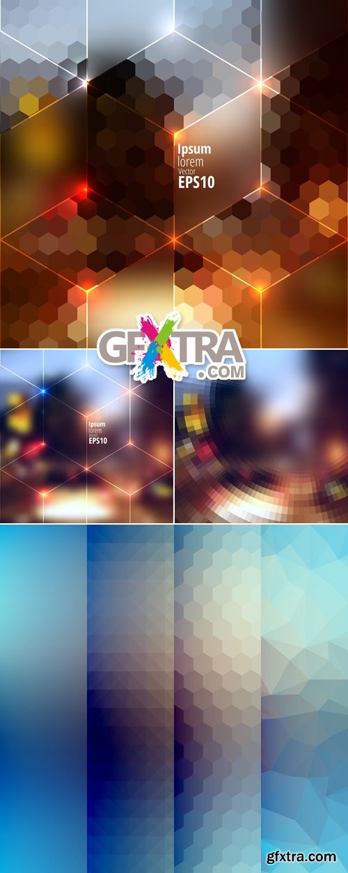 Blurred Abstract Backgrounds Vector