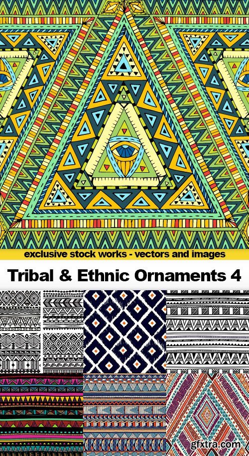 Tribal & Ethnic Ornaments 4 - 25x EPS