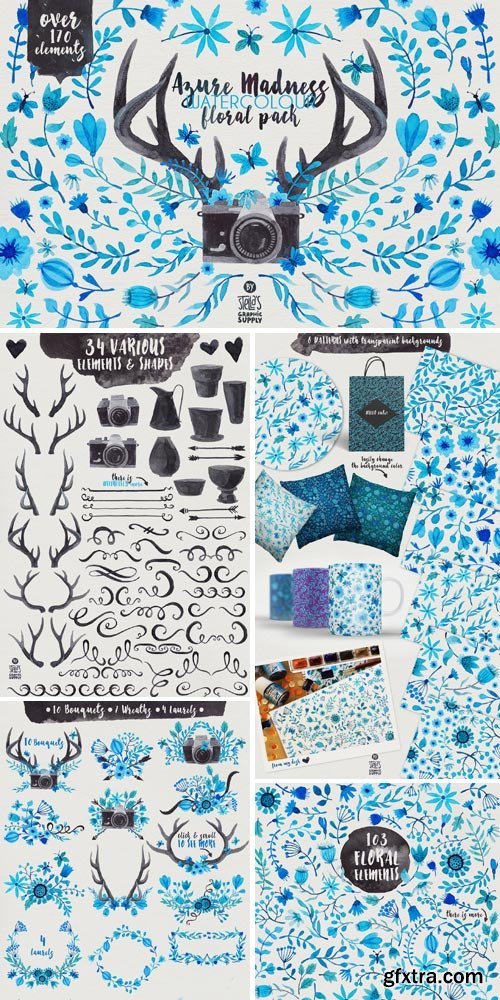CM 555130 - Azure Madness - Floral Pack