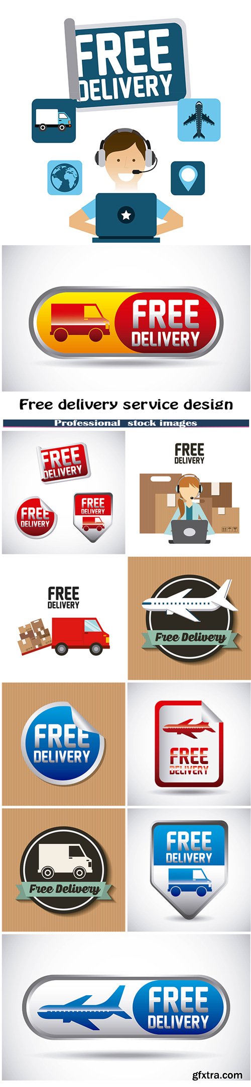 Free Delivery Service Design 11xEPS