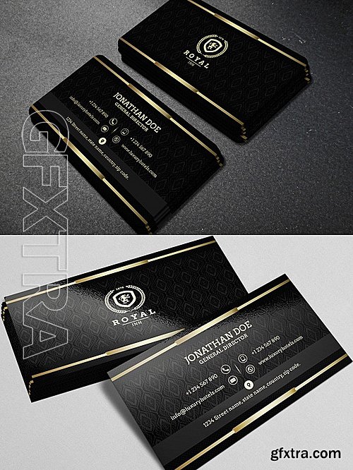CM - Gold and Black business card #40 662190
