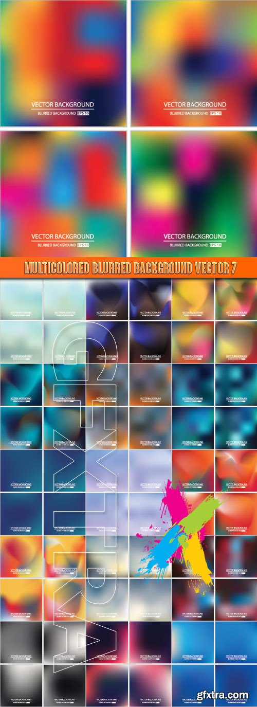 Multicolored blurred background vector 7