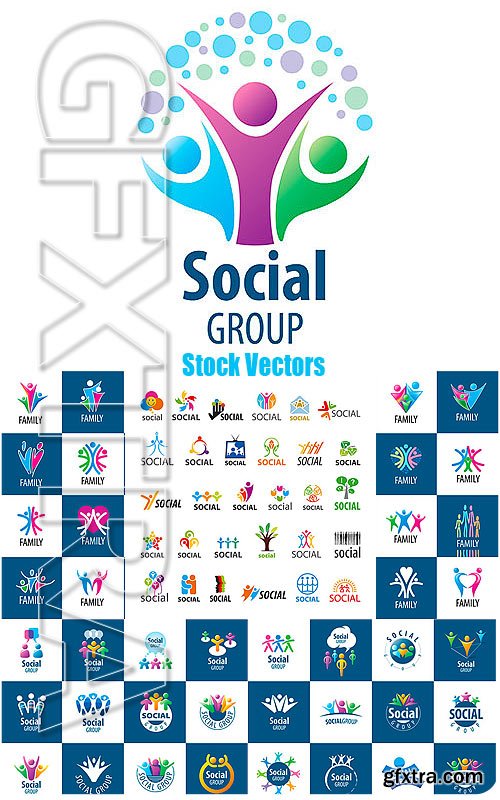 Social Group logo - Stock Vectors