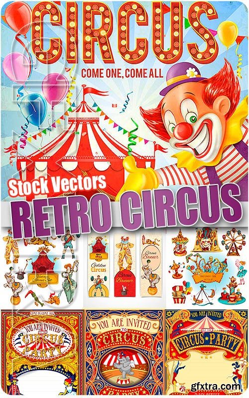 Retro Circus - Stock Vectors