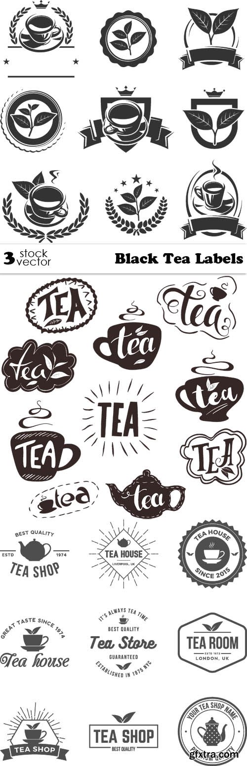 Vectors - Black Tea Labels
