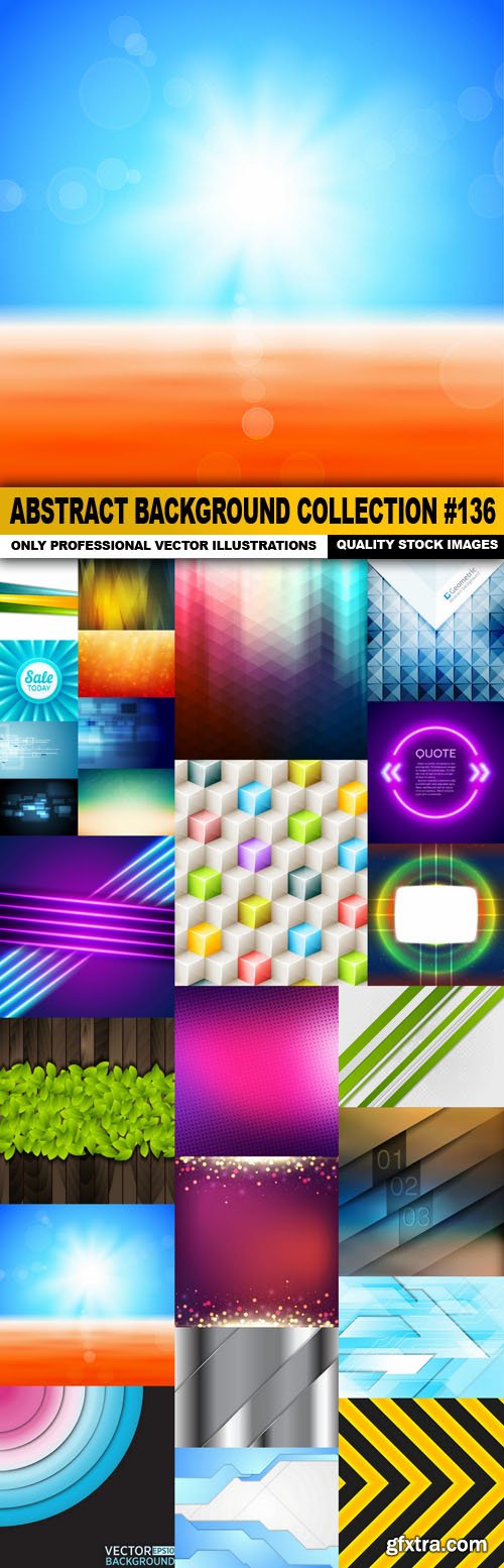 Abstract Background Collection #136 - 25 Vector