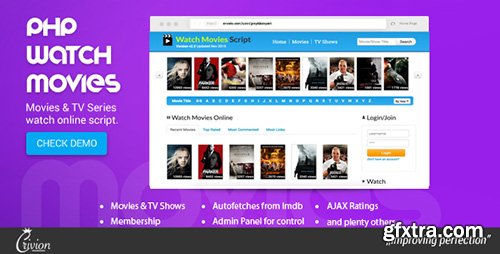 CodeCanyon - PHP Watch Movies Script v2.5 - 4687607