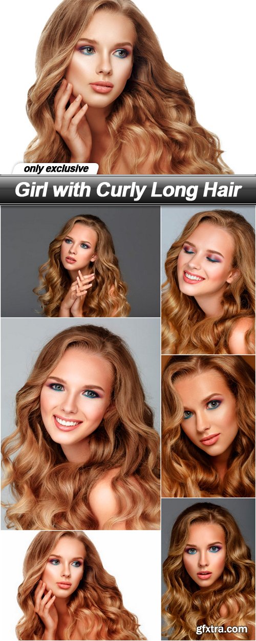 Girl with Curly Long Hair - 6 UHQ JPEG