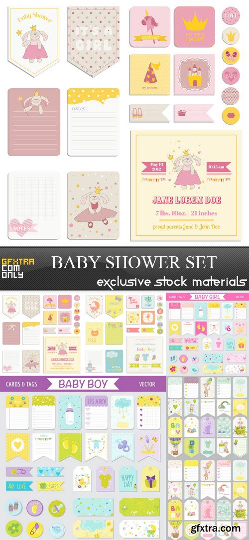 Baby Shower Set - 6 EPS