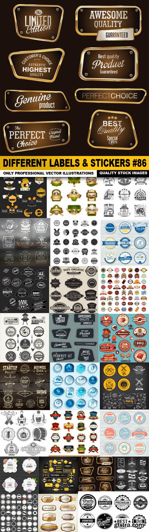 Different Labels & Stickers #86 - 25 Vector