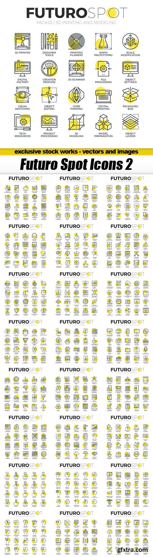 Futuro Spot Icons 2, 25xEPS