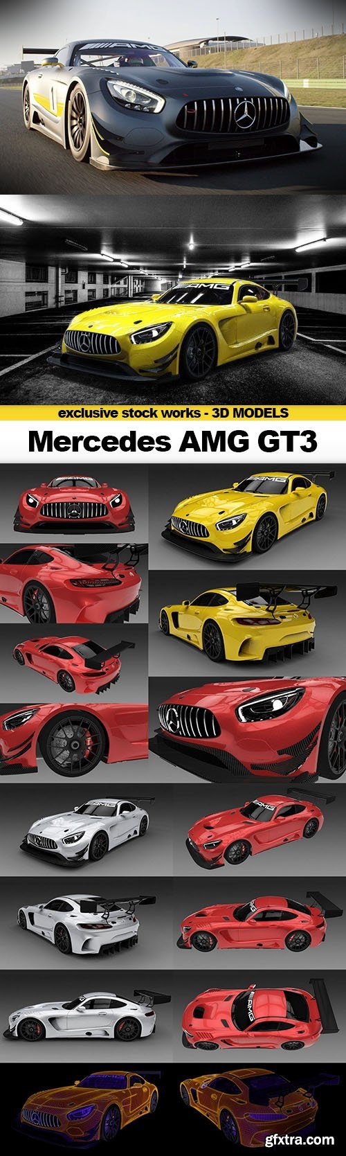 CGTrader 3D MODELS - 2016 Mercedes AMG GT3