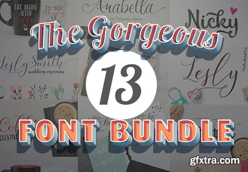 The Gorgeous 13 Font Bundle
