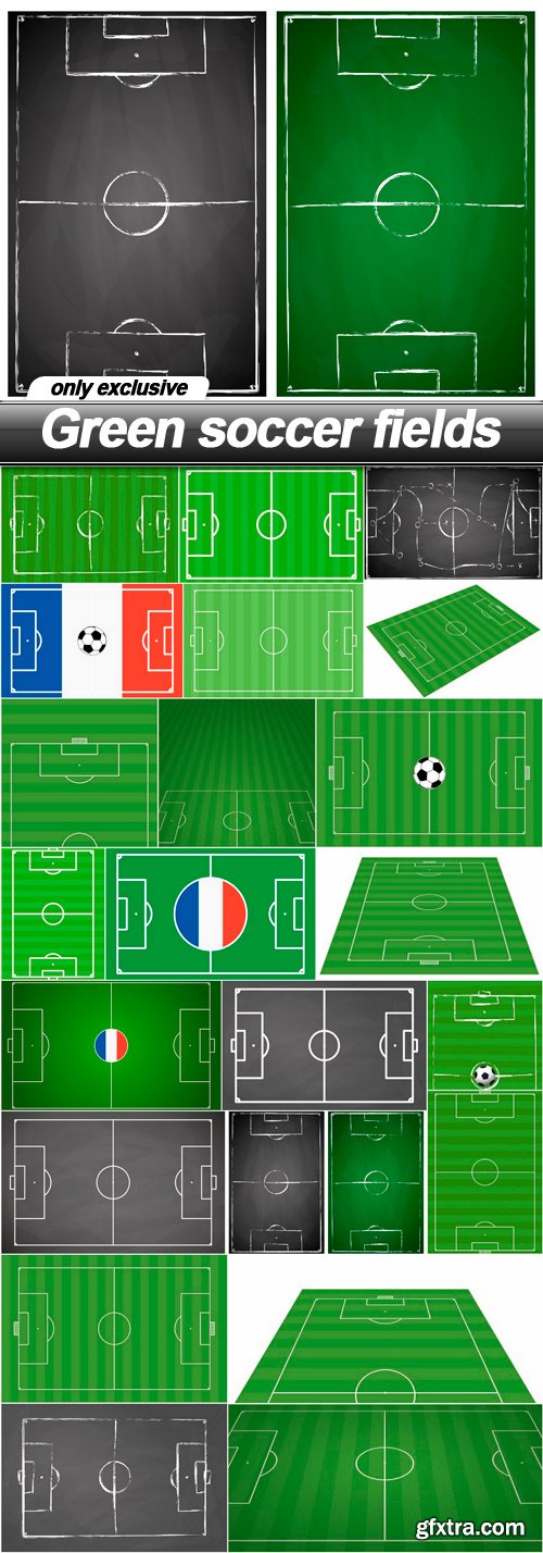 Green soccer fields - 22 EPS