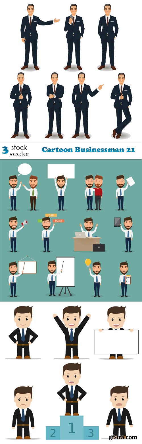 Vectors - Cartoon Businessman 21