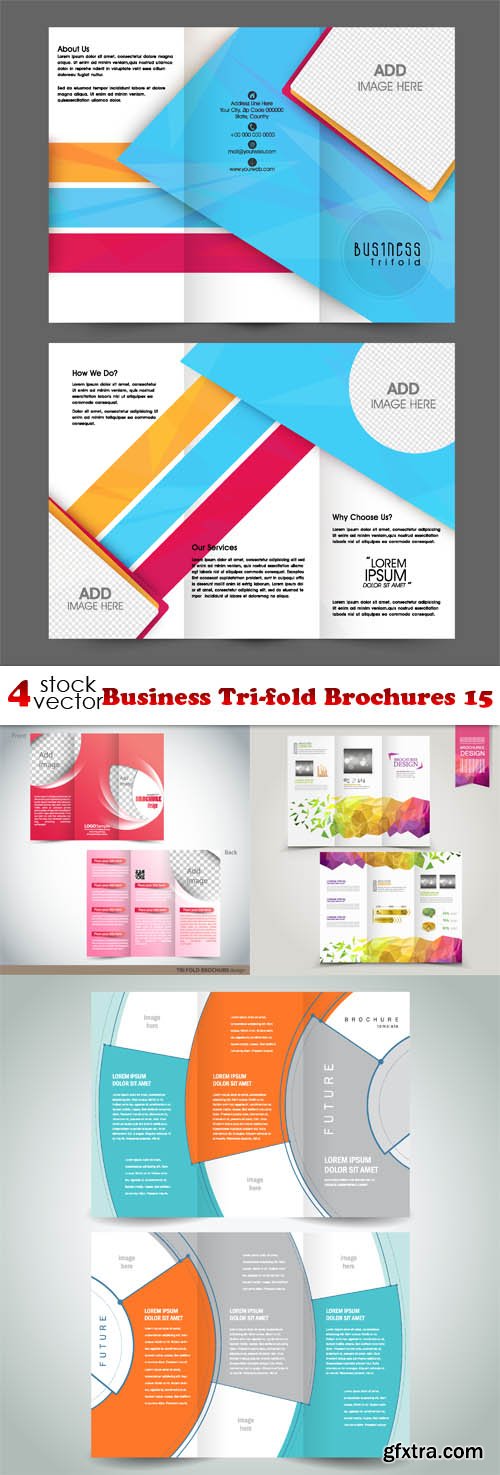 Vectors - Business Tri-fold Brochures 15