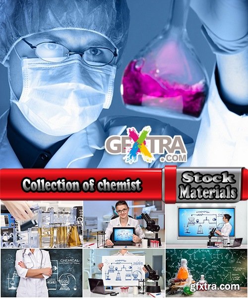 Collection of chemist chemical reaction laboratory glassware chemical reagent 25 HQ Jpeg