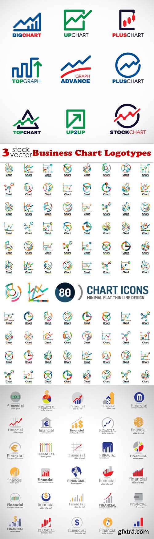 Vectors - Business Chart Logotypes