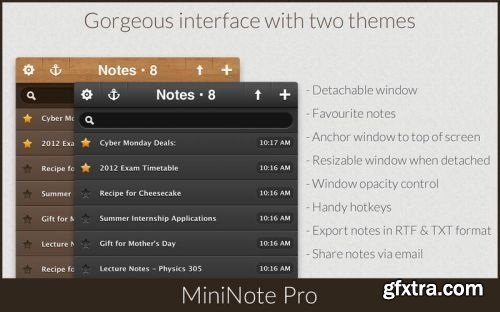 MiniNote Pro 5.0 (Mac OS X)