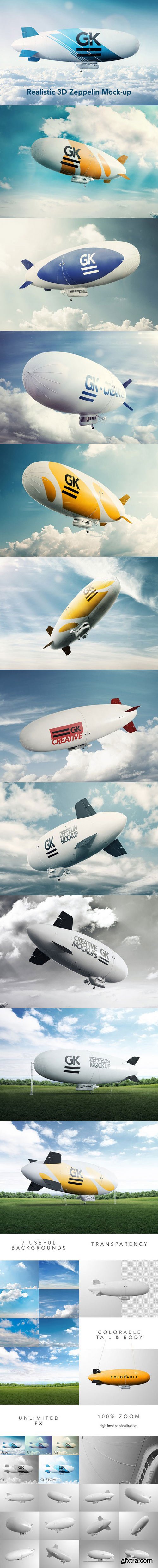 CM - Realistic 3D Zeppelin / Dirigible 717682