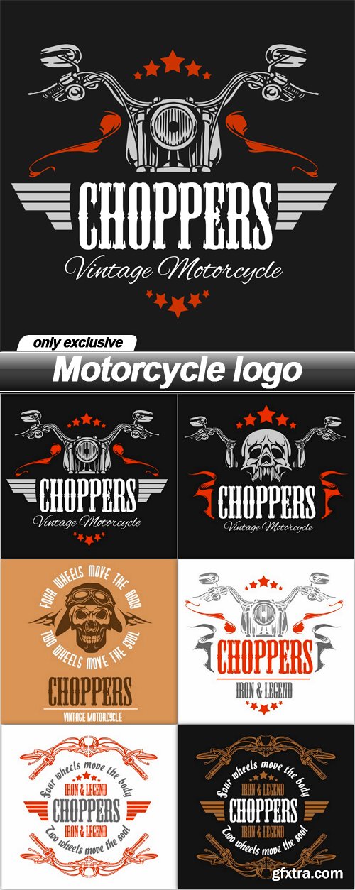 Motorcycle logo - 6 EPS