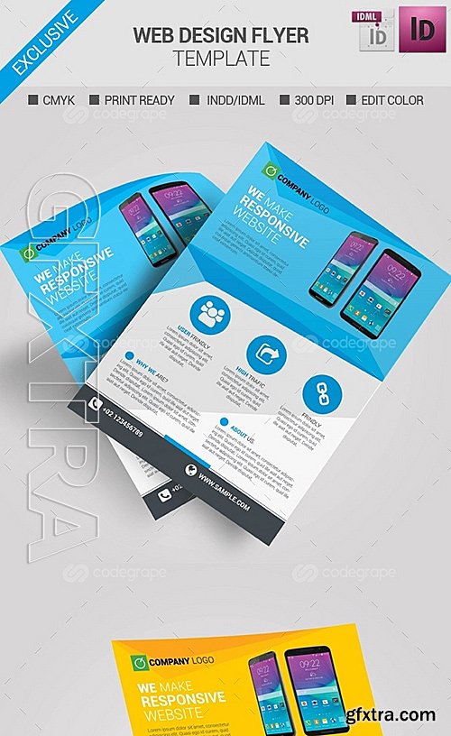 Web Design Flyer Template 6823