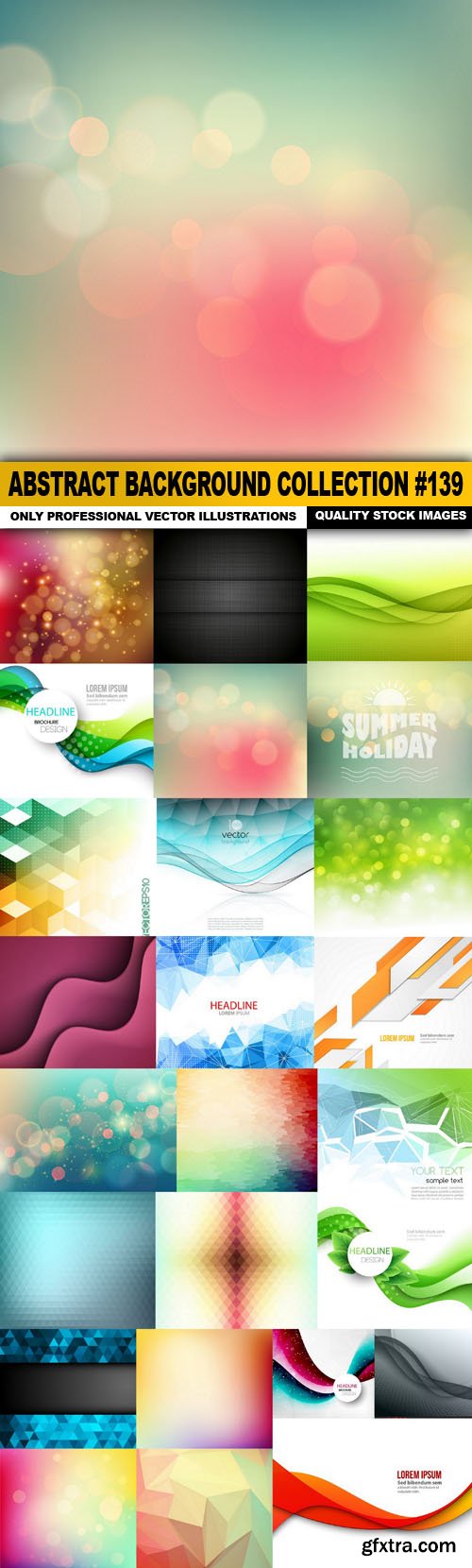 Abstract Background Collection #139 - 25 Vector