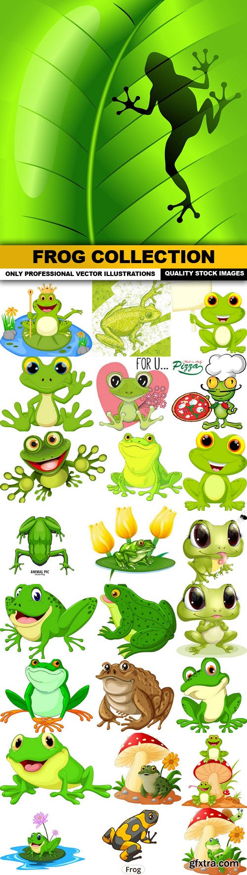 Frog Collection- 25 Vector