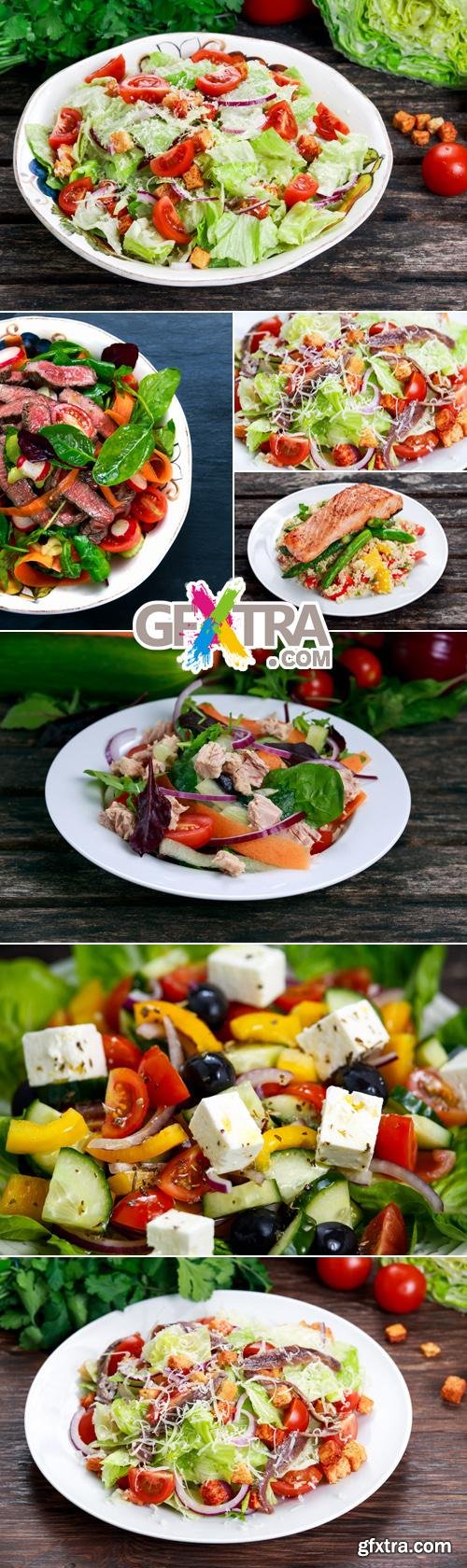 Stock Photo - Various Delicious Salads