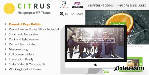 ThemeForest - Citrus v1.7 - Creative One Page Multi-Purpose Theme - 9291297
