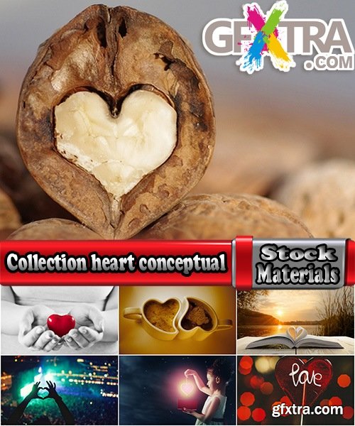 Collection heart conceptual illustration 25 HQ Jpeg