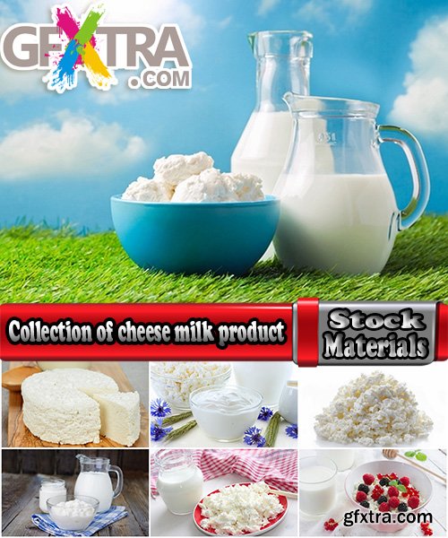 Collection of cheese milk product milk sour milk 25 HQ Jpeg
