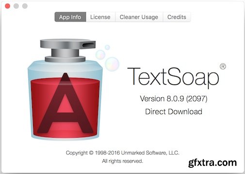 TextSoap 8.4.1 (Mac OS X)