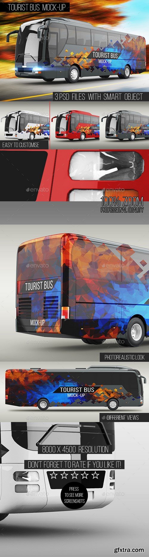 GraphicRiver - Tourist Bus Mock-Up 16130721
