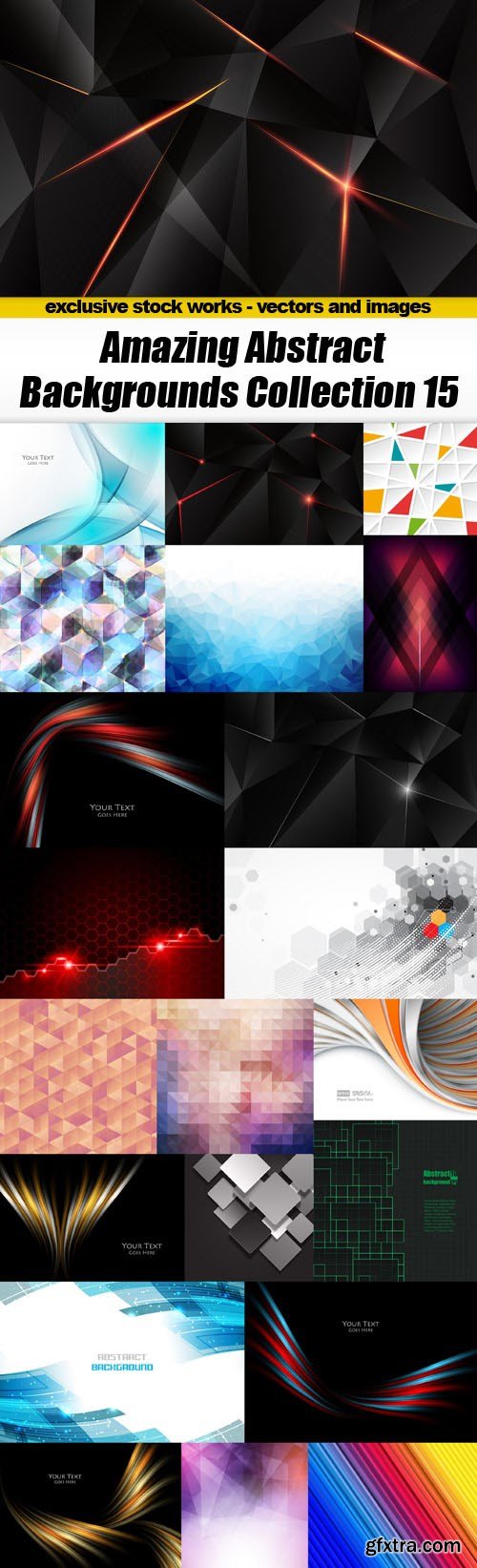 Amazing Abstract Backgrounds Collection 15 - 25xEPS