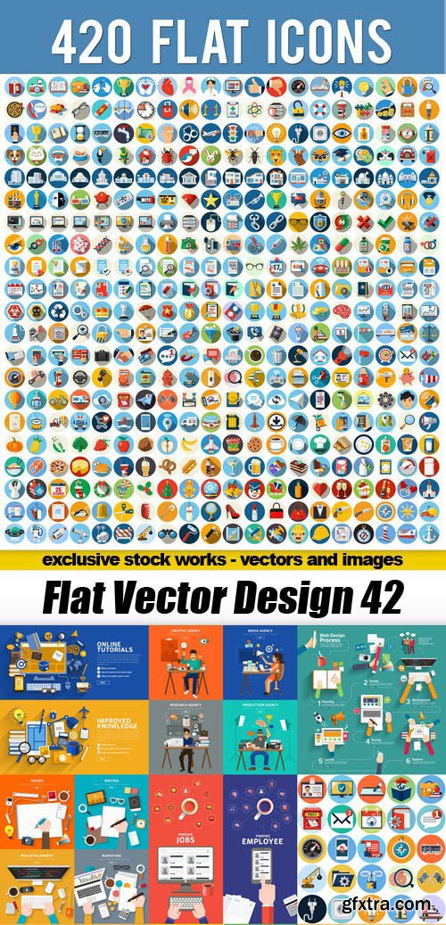 Flat Vector Design #42, 25xEPS