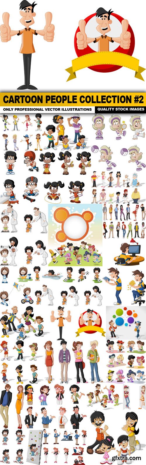 Cartoon People Collection #2 - 25 Vector