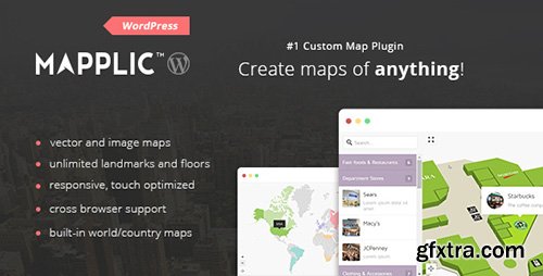 CodeCanyon - Mapplic v3.1 - Custom Interactive Map WordPress Plugin - 6800158